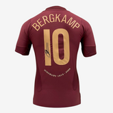 Dennis Bergkamp signiertes originales Arsenal 2005-06 Gedenk-Trikot vom Highbury